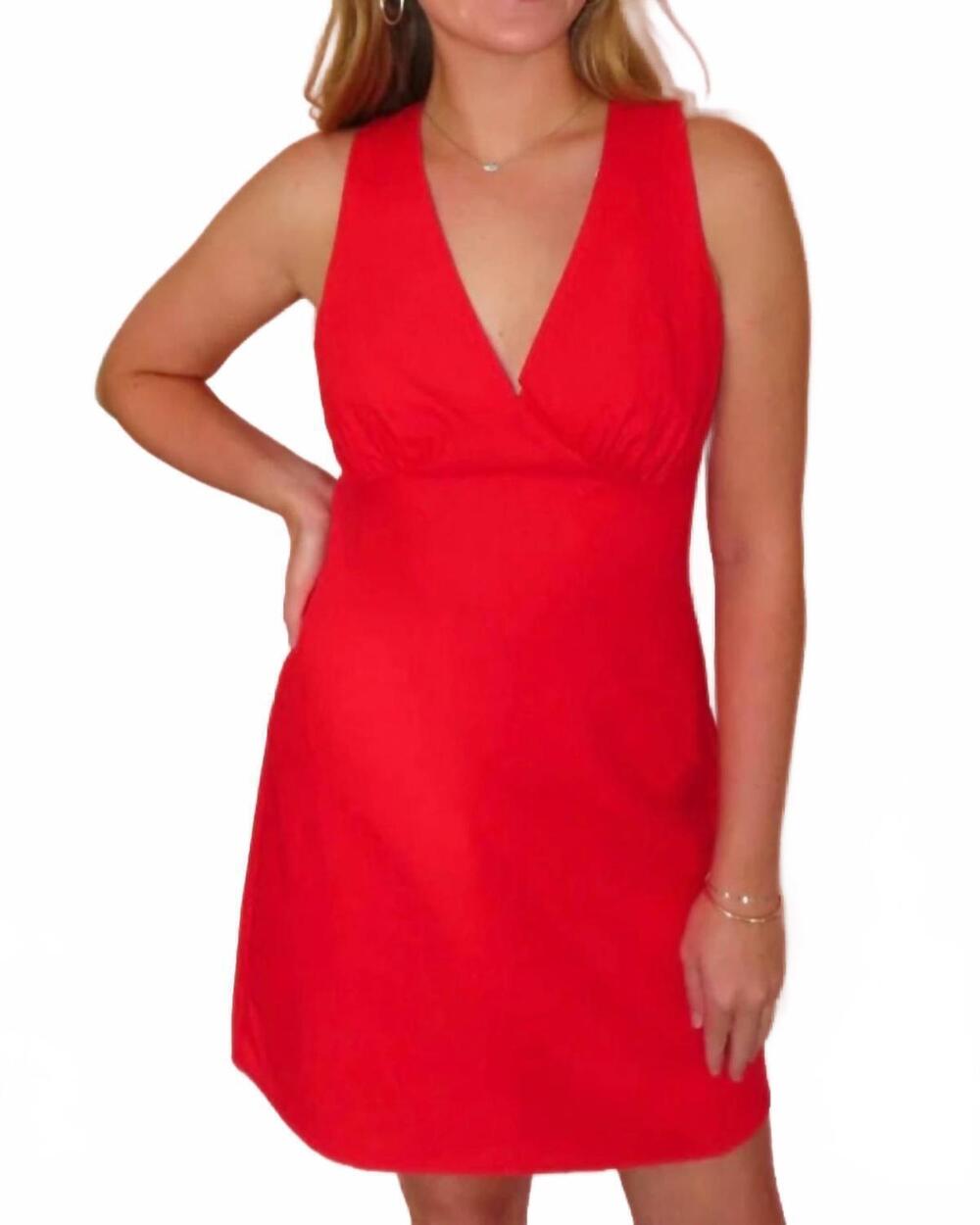 NEW BY TOGETHER ramona mini dress in red